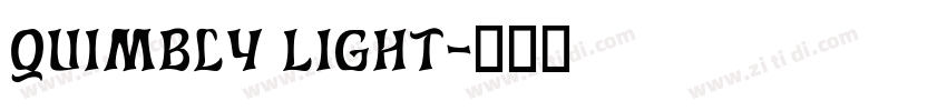 Quimbly Light字体转换